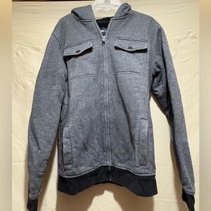 Tony Hawk Men's Dark Gray Hooded Zip Jacket